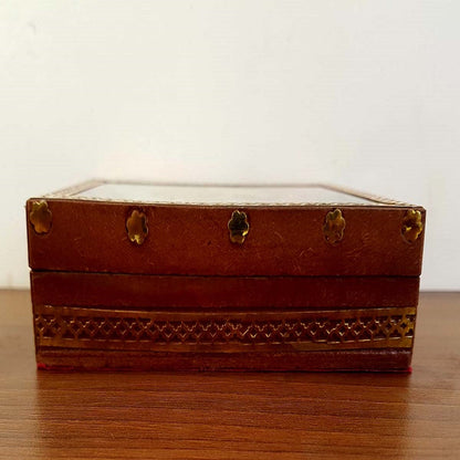 Wooden Painted Jewellery Box 4x5 Inch