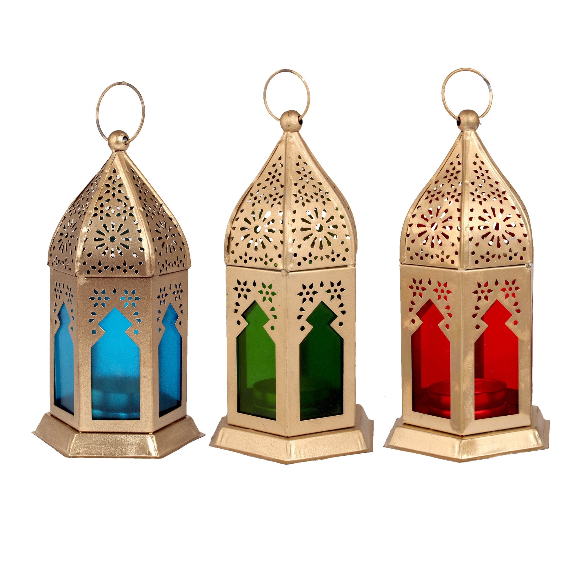 Marakan Lamp Tealight Candle Set of 3 Pcs - 6 Inch