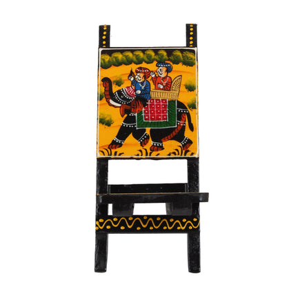 Wooden Phone Stand Chair Small Mini Card Holder