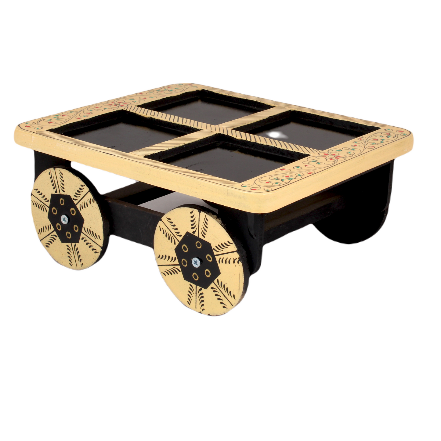 Dry Fruit Cart Shape With Trolley Cart