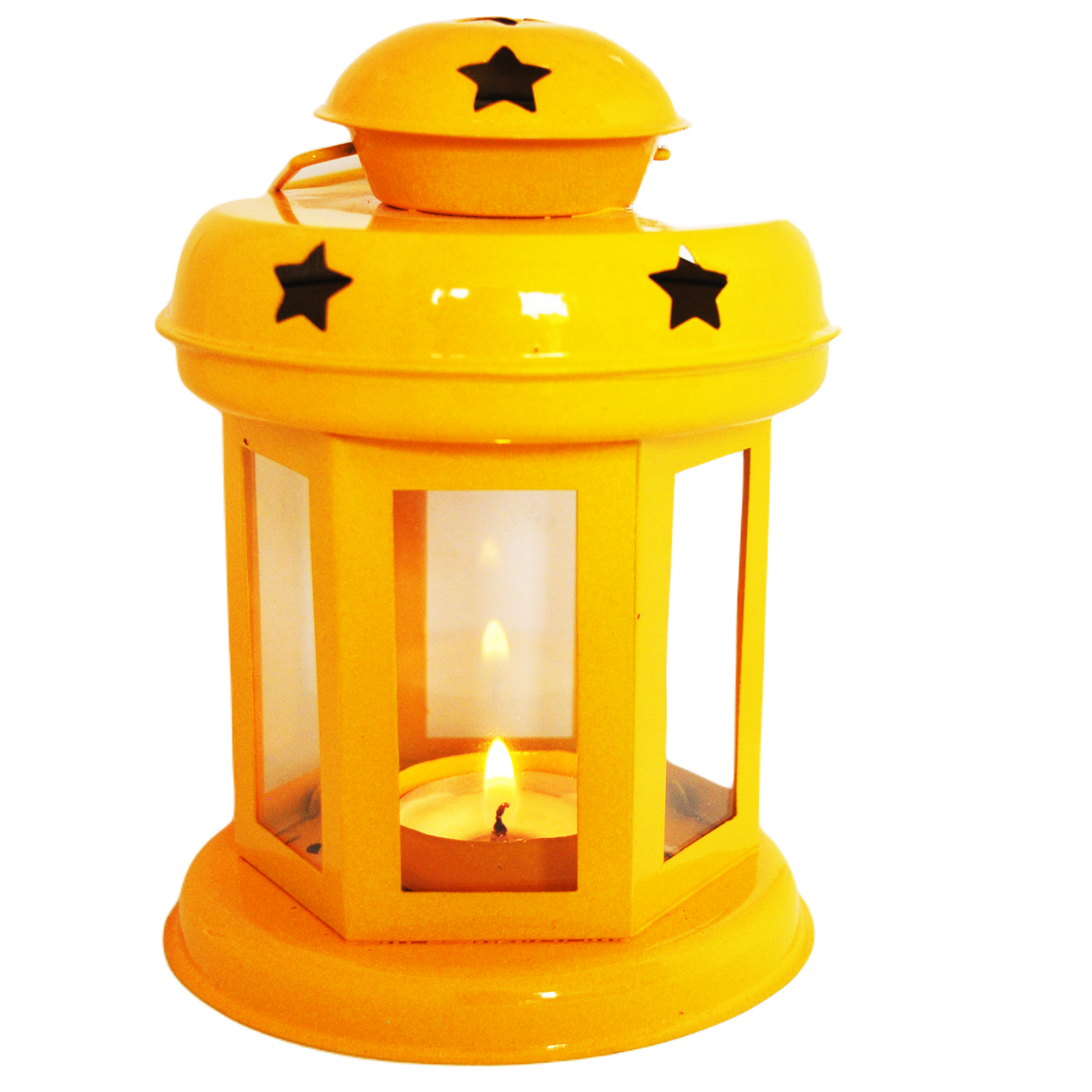 Metal Star Wall Hanging Candle Holder Pair