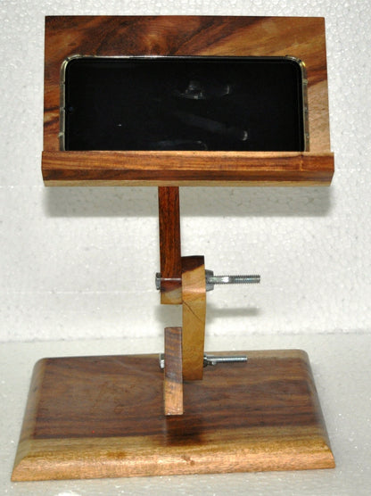 Wooden Adjustable Mobile Stand