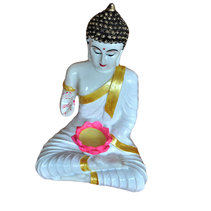 Beautiful Buddha Idol Statue Showpiece For Home 7 Inch