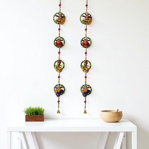 Wooden Ganesh Hanging Door For Home Decor 1 Pair