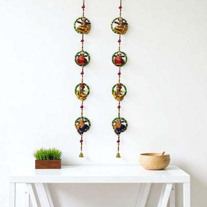 Wooden Ganesh Hanging Door For Home Decor 1 Pair