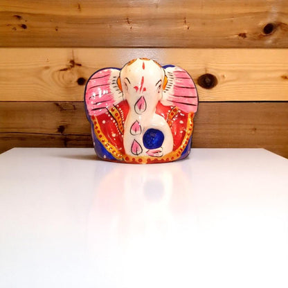 Metal Lord Ganesha Ji Idol Puja Gift / car dashboard - 2 Inch