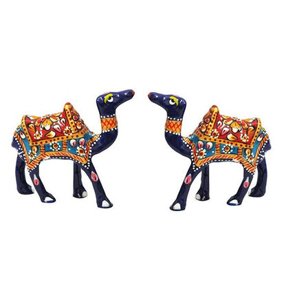 Beautiful Metal Camel Figurine - 1 Pair
