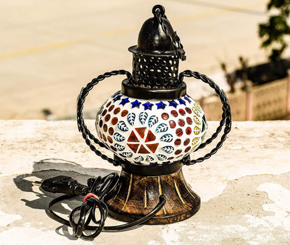 Wooden Lantern With Electric Chimney Hanging