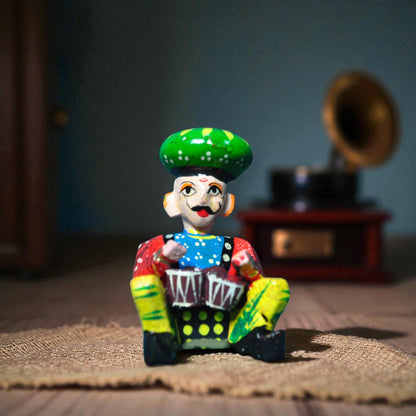 Wooden Musician Painted Babla Set of 6 -2 Inch Multicolor