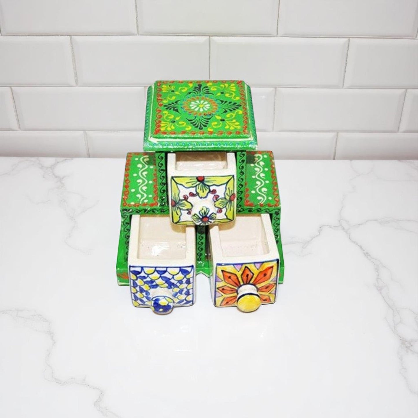 Wooden Drawer Dryfruits Box -7 Inch