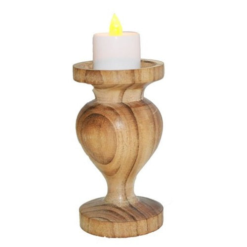 Wooden Candle Holder Stand Set of 3