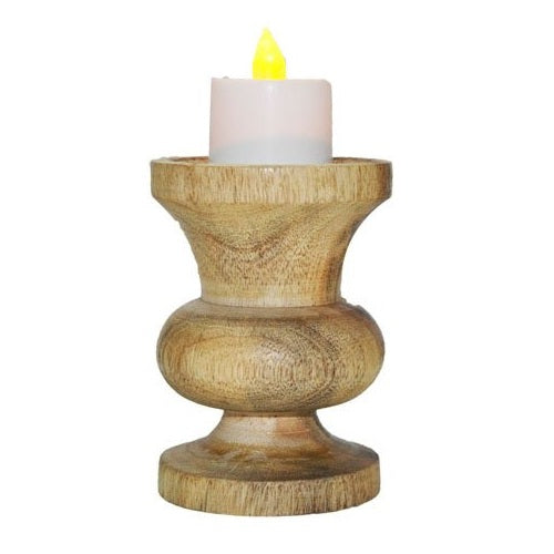 Wooden Candle Holder Stand Set of 3