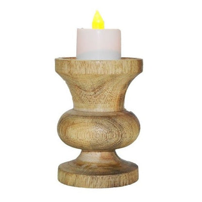 Wooden Candle Holder Stand Set of 3