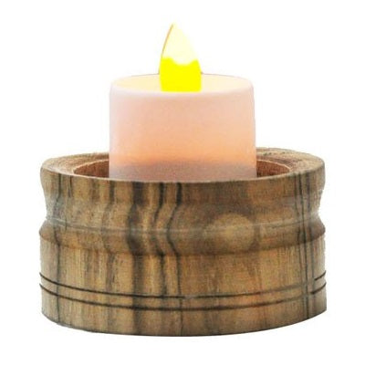 Wooden Candle Holder Stand Set of 3