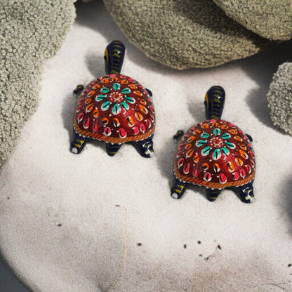 Tortoise Metal Meenakari Set of - 2