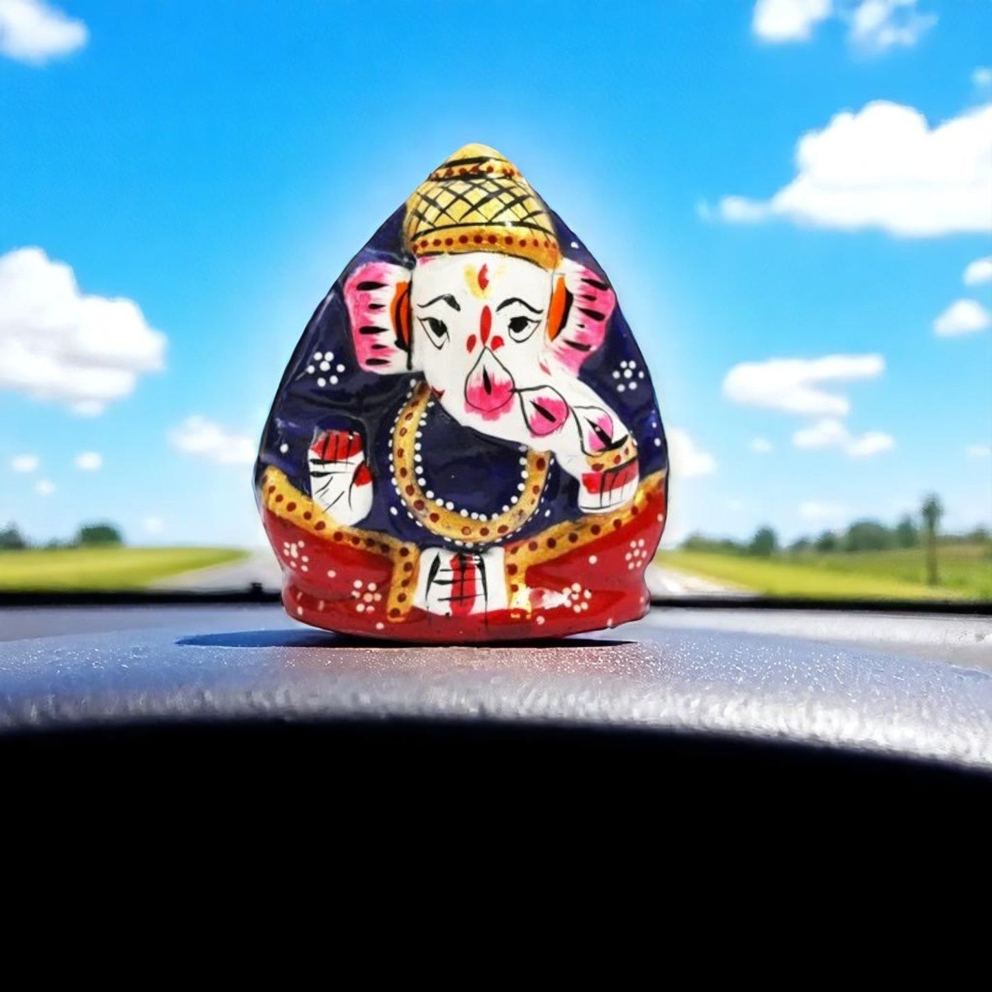 Metal Lord Ganesha Ji Idol Puja Gift Showpiece