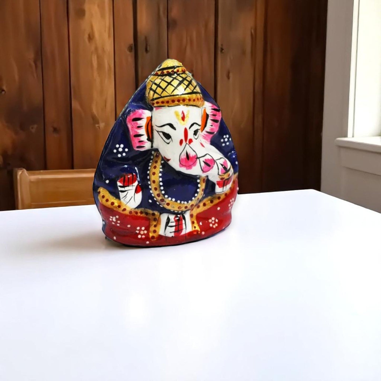 Metal Lord Ganesha Ji Idol Puja Gift Showpiece