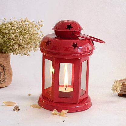Beautiful Lantern Tealight Holder Hanging Showpiece set of 2 pc