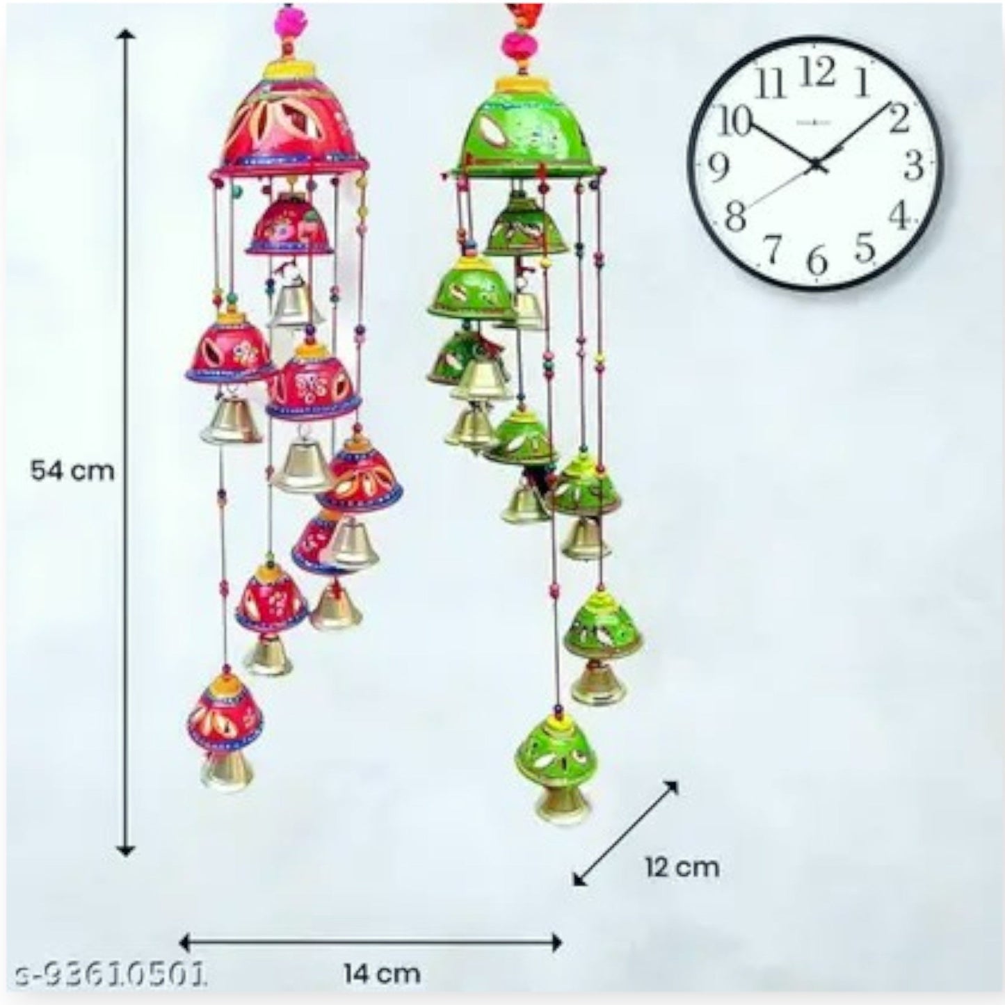 Wind Chime Beautiful Jhoomar Showpiece Orange set of 2 pc