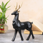 Polyresin Deer Black Showpiece Decorative Figurine