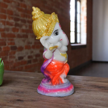 Musical Ganesha Polyresin Showpiece