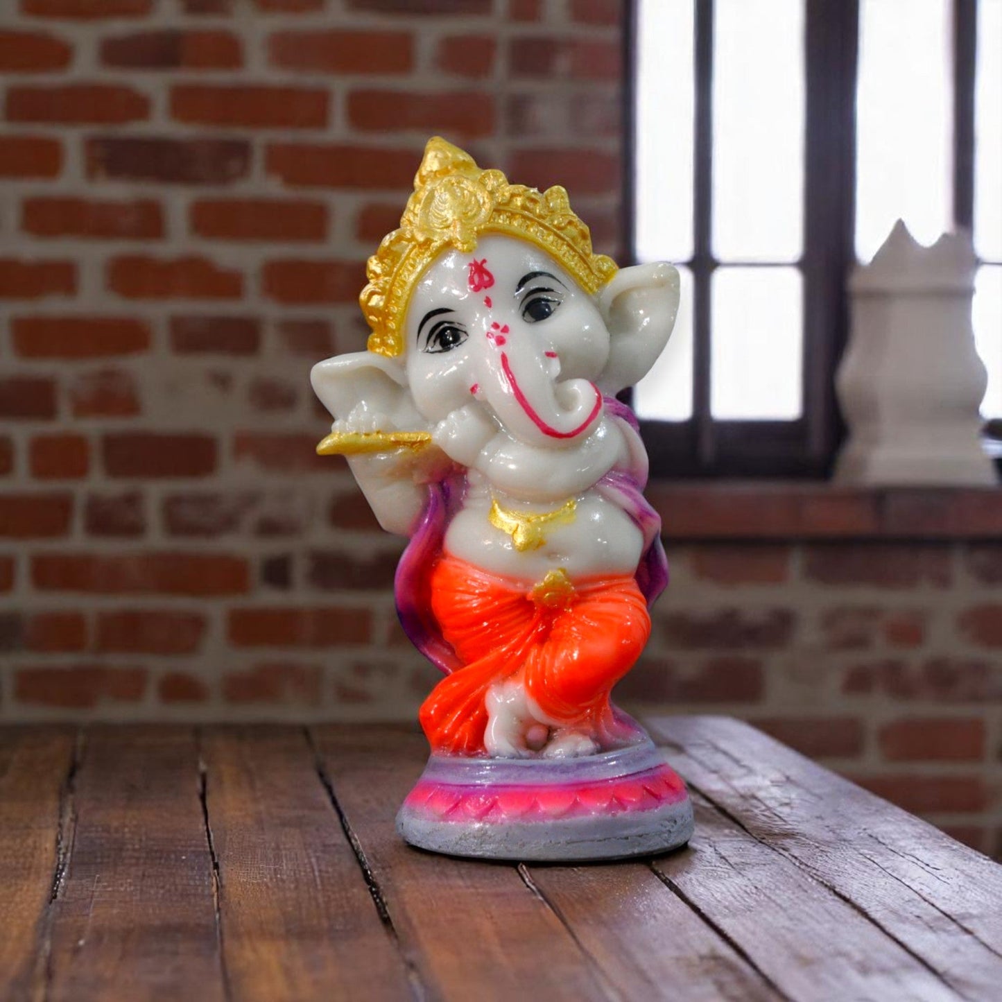 Musical Ganesha Polyresin Showpiece