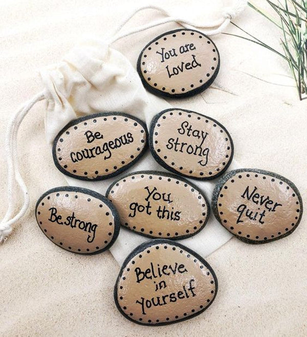 Beautiful Painting Stones Showpiece