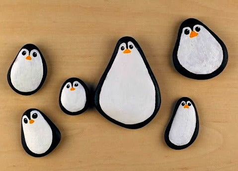 Under Of Sea Painting Stones Showpiece