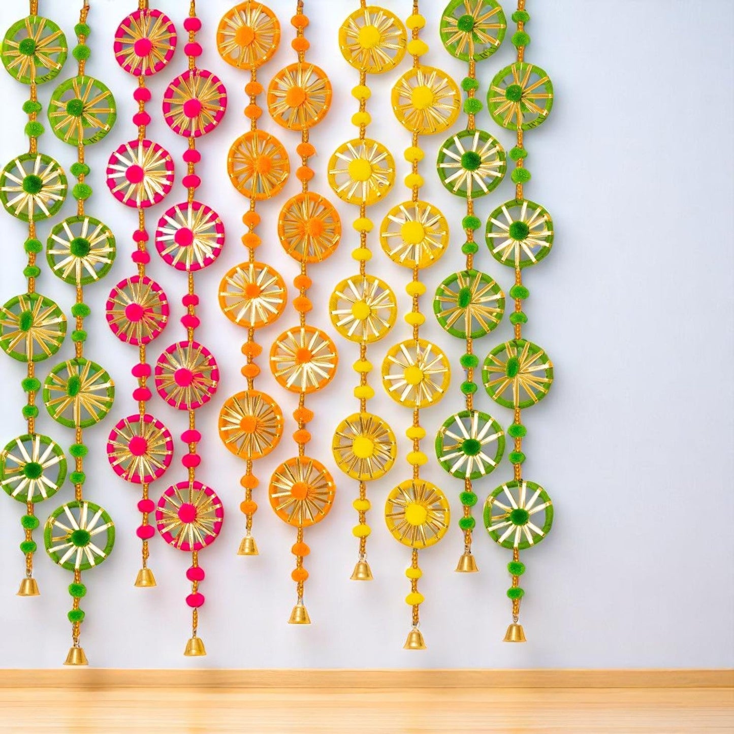 Rajasthani Chudi Line Wall Hanging Decoration set of 4 Pc