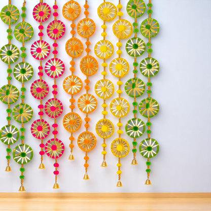 Rajasthani Chudi Line Wall Hanging Decoration set of 4 Pc