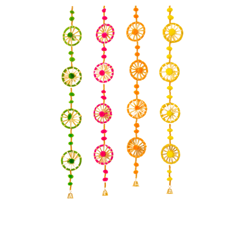 Rajasthani Chudi Line Wall Hanging Decoration set of 4 Pc