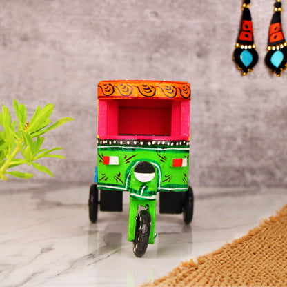 Wooden Auto Rikshaw Toy