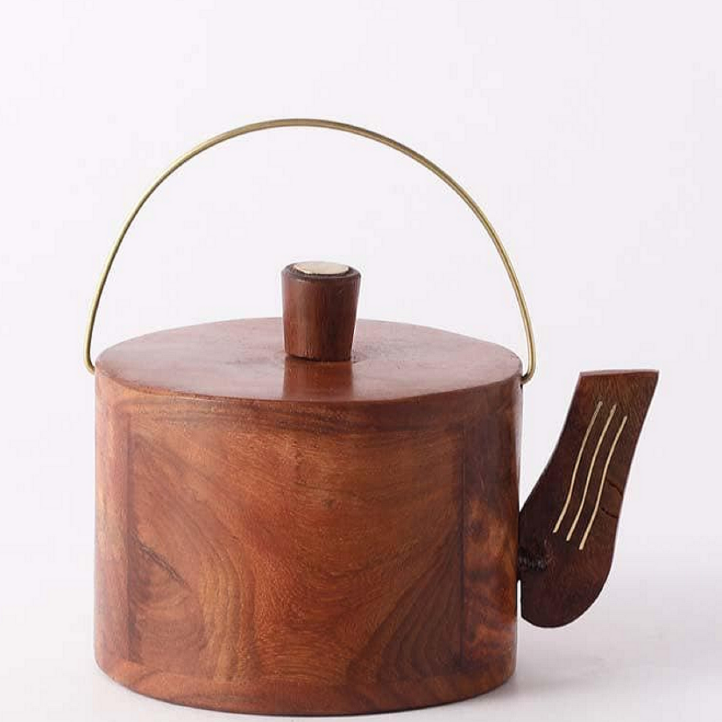 Wooden Kettle Shape Coaster Set Of 6