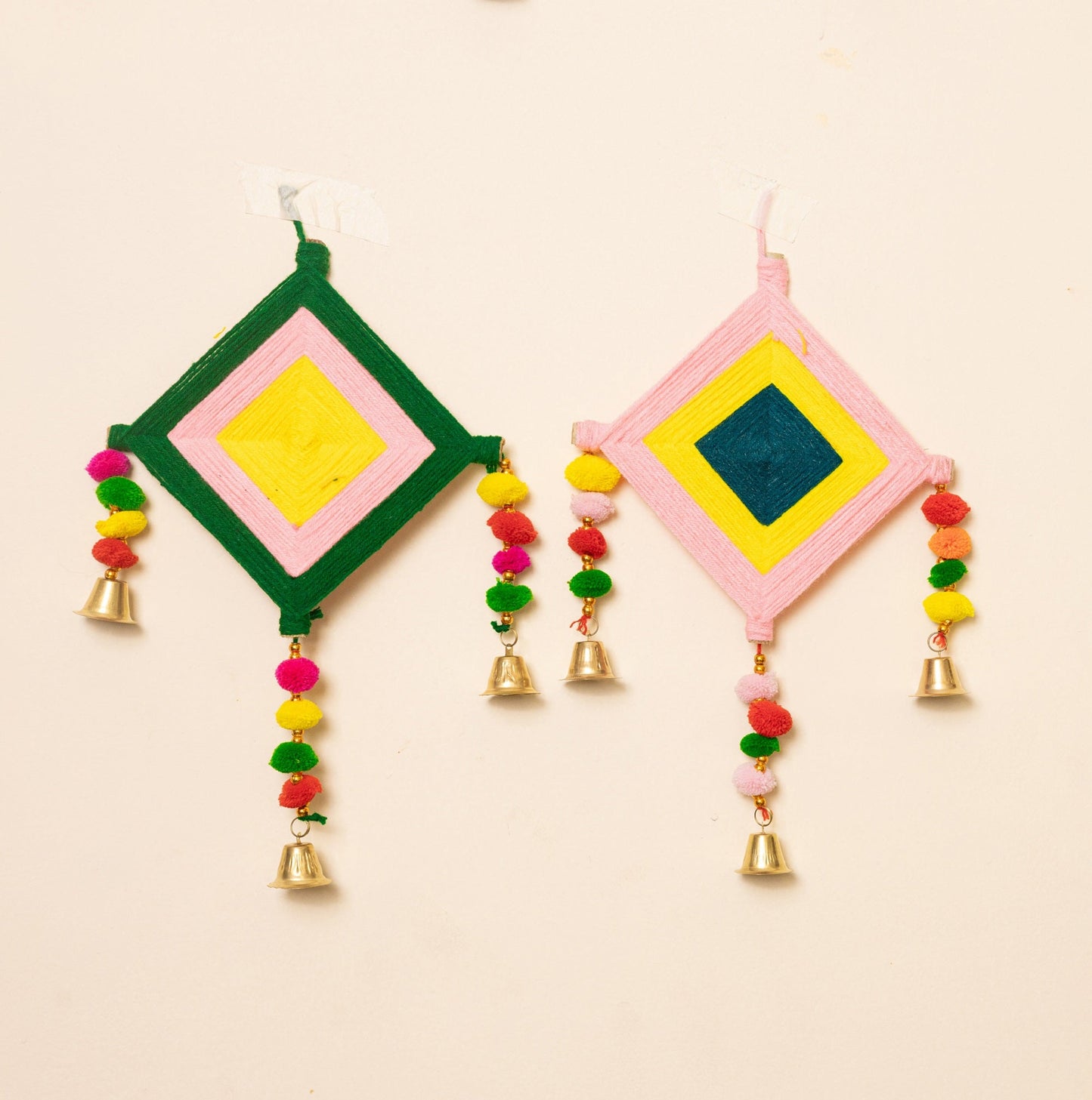 Woolen Kite Wall Pom Poms Hanging