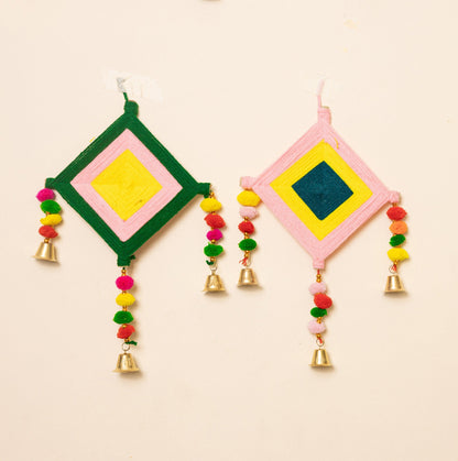 Woolen Kite Wall Pom Poms Hanging