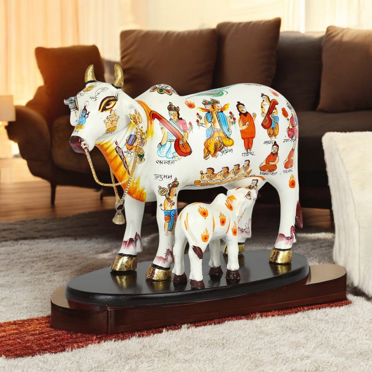 Kamdhenu Cow And Calf Statue