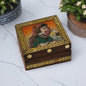 Wooden Jewellery Box With Gemstone Painting