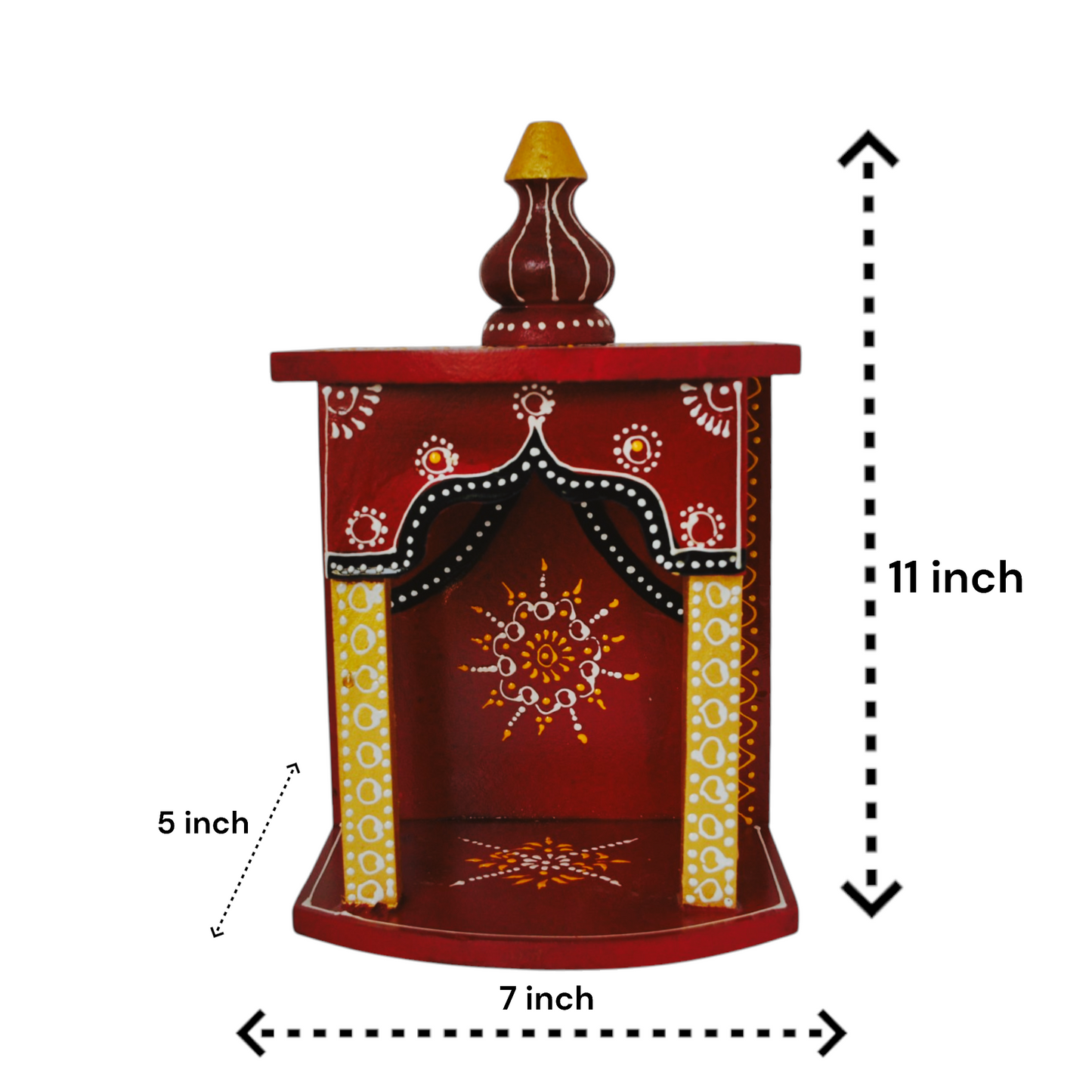 Wooden Hand Painted Pooja Temples For Home