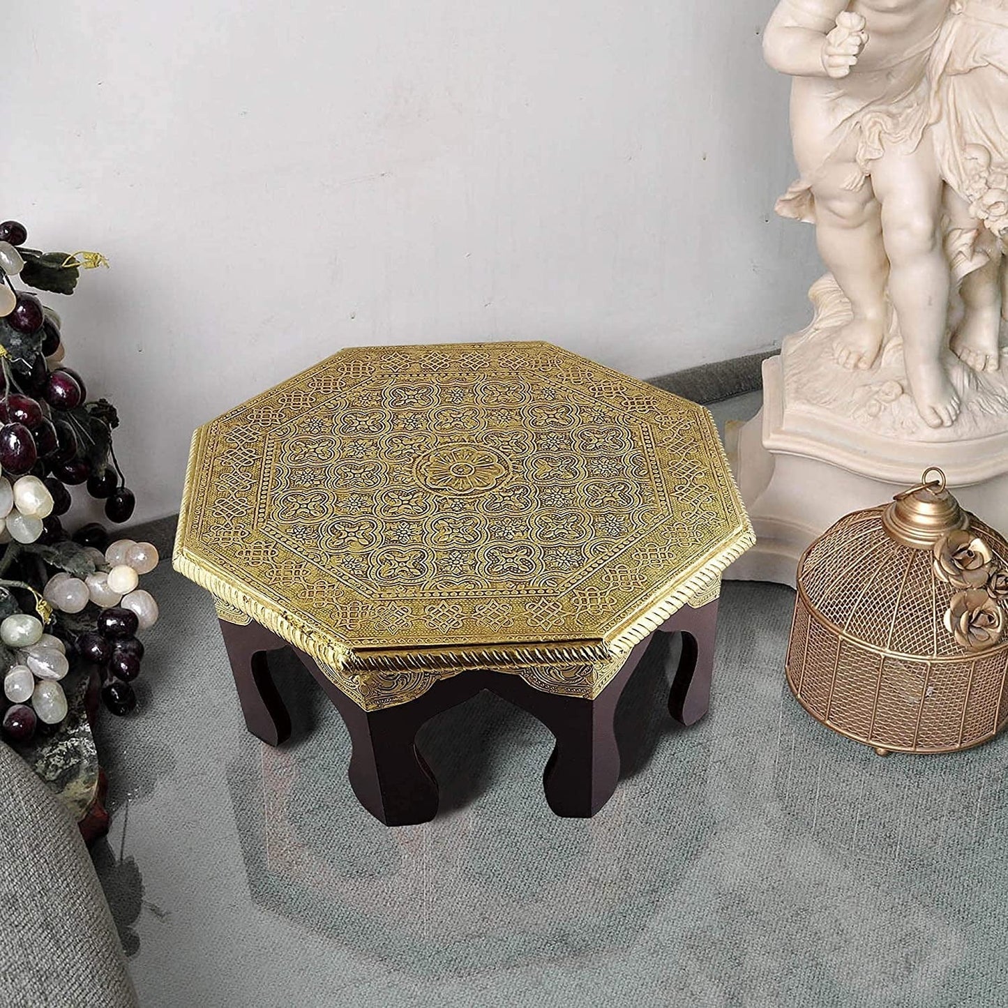 Wooden Handmade Bajoth Chowki