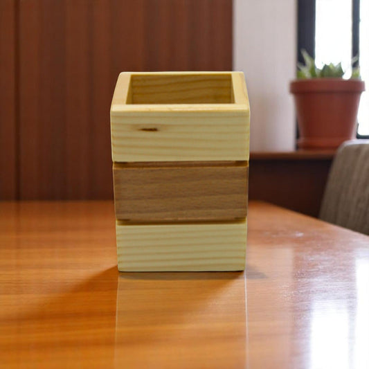 Wooden Pen Stand For Office Set of 50
