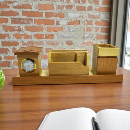 Wooden Pen Stand Table Set Of 50