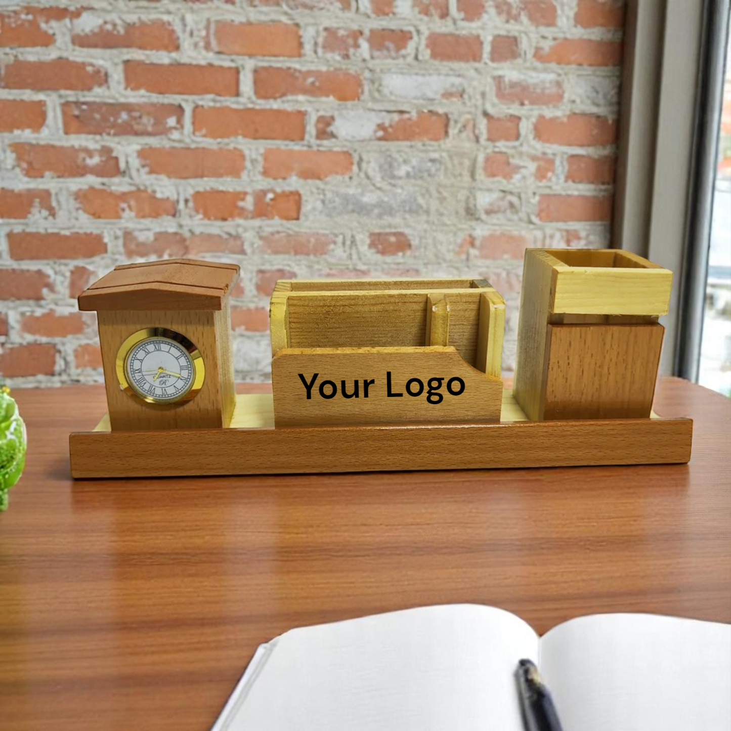 Wooden Pen Stand Table Set Of 50