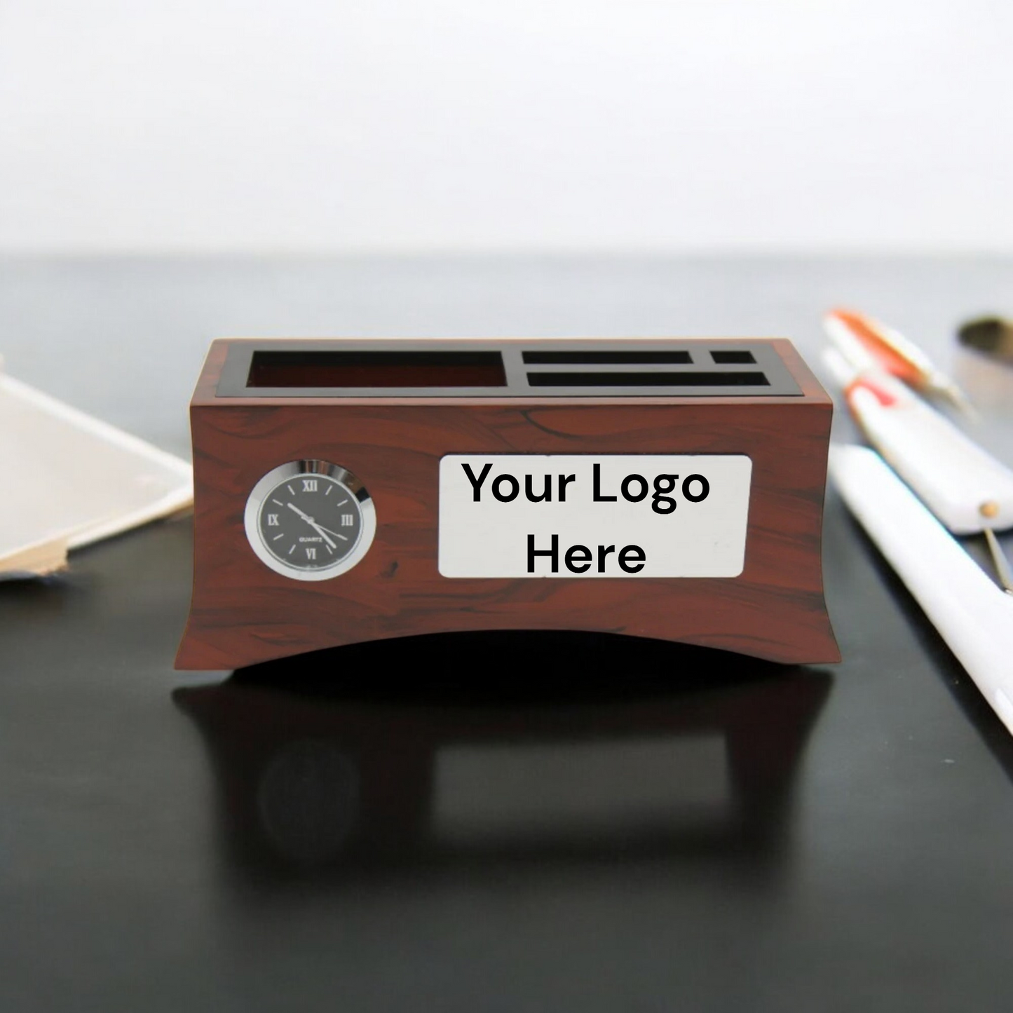 Wooden Pen Stand For Office Set of 50