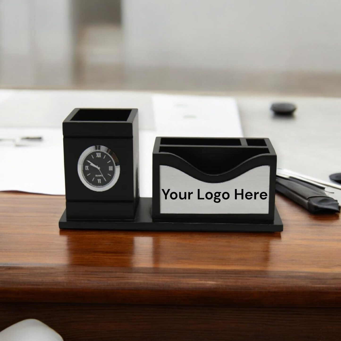 Wooden Pen Stand For Office Set of 50