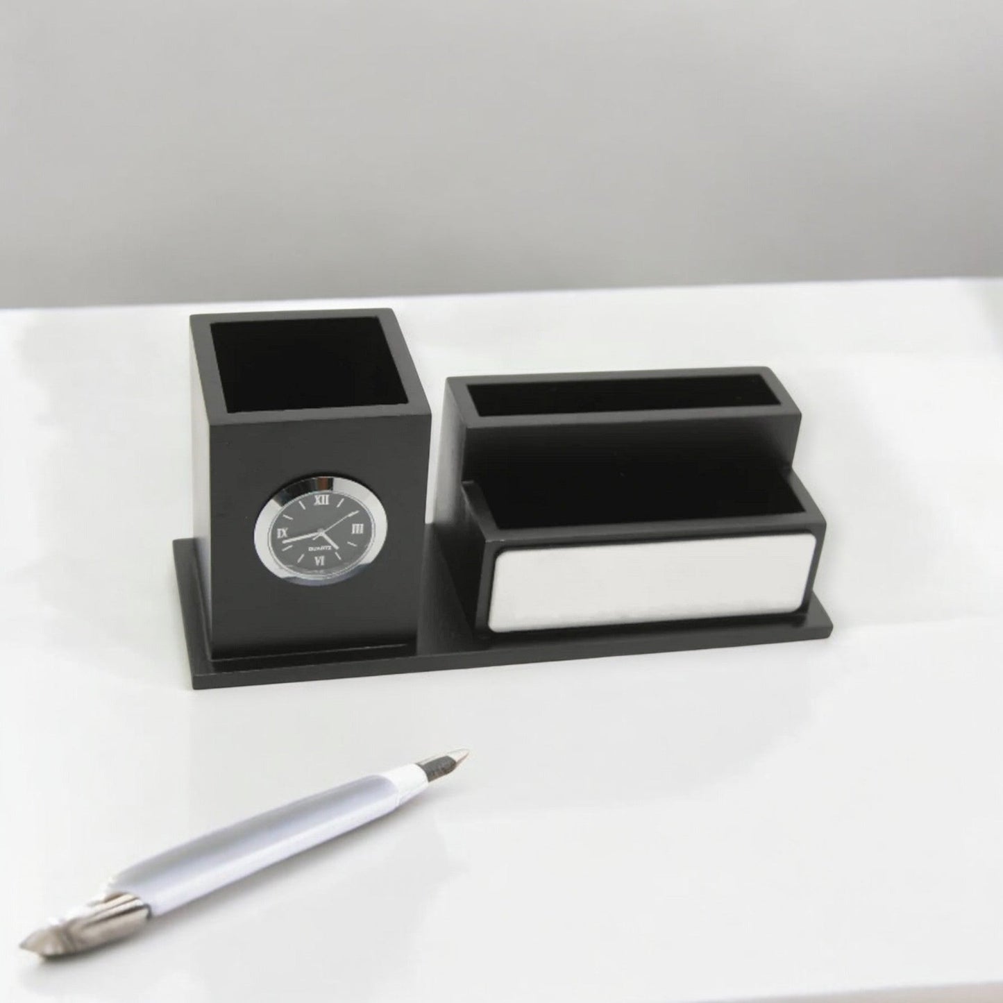 Wooden Desk Pen Stand For Office Set of 50