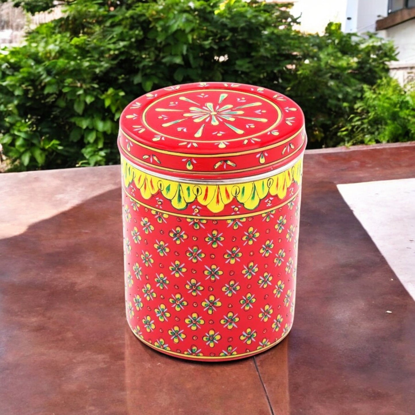 Hand Painted Steel Storage Container Set