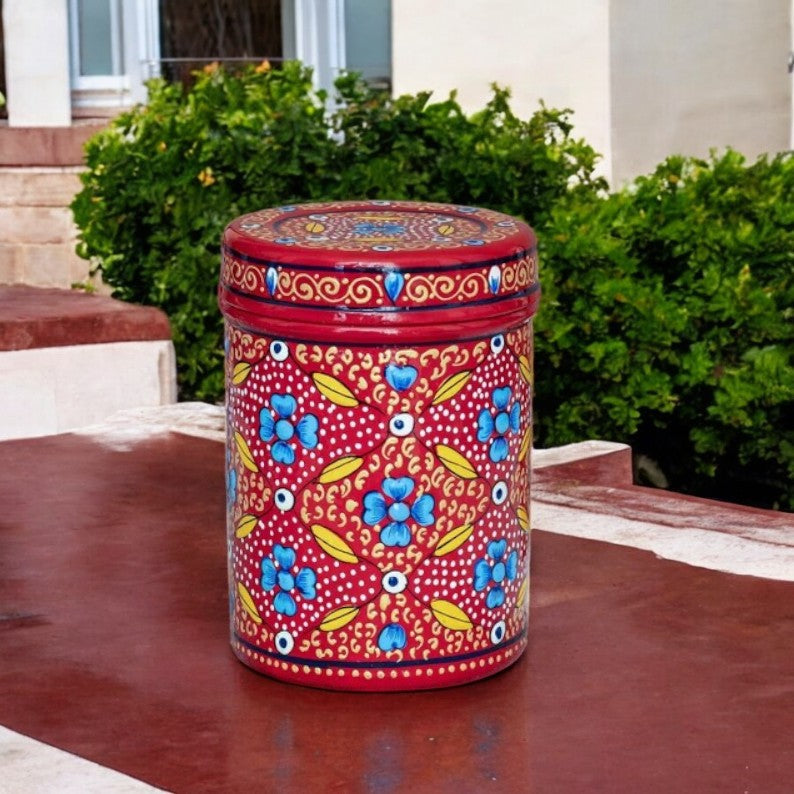 Hand Painted Steel Storage Container Set