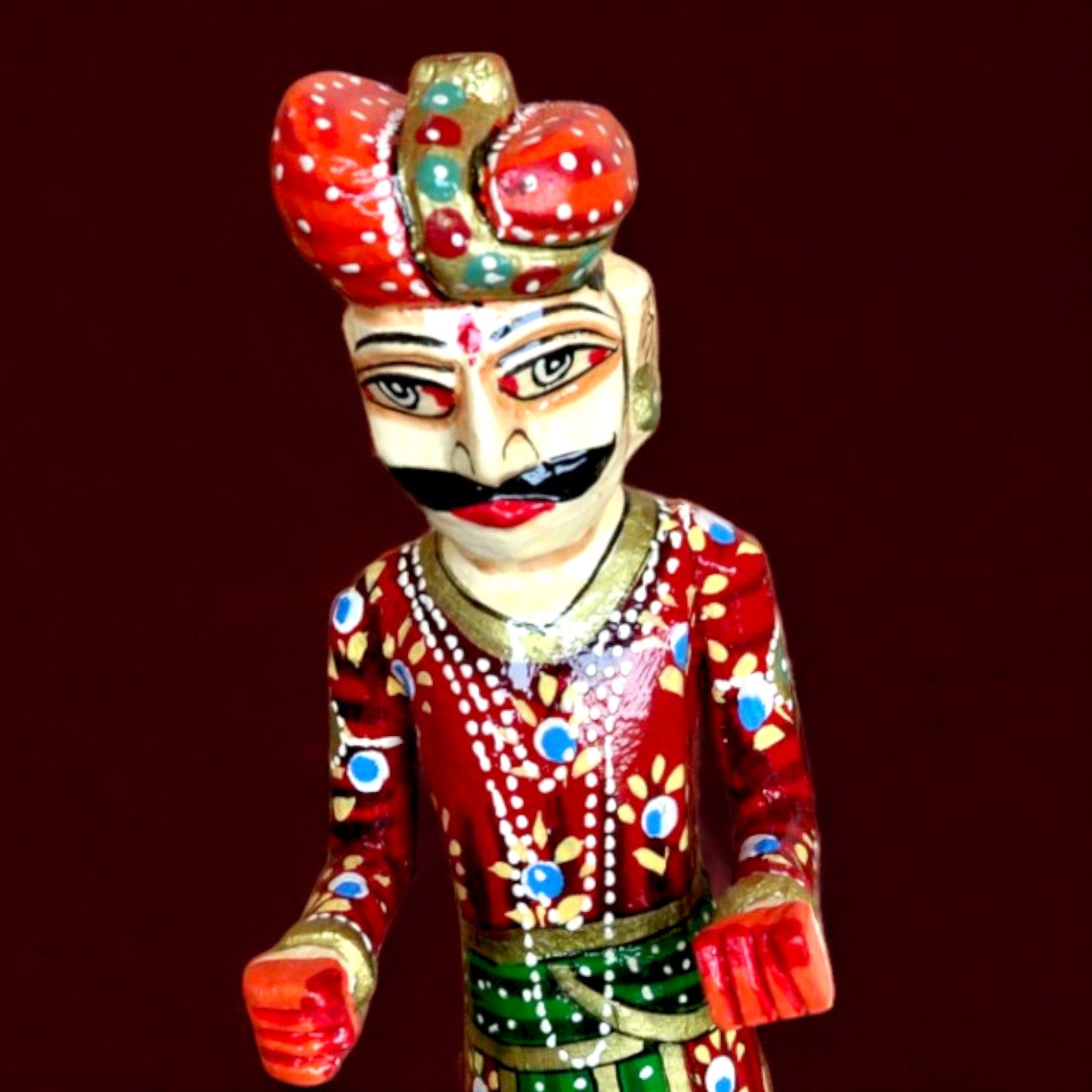 Wooden Hand Painted Rajasthani Gangaur Doll Set