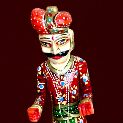 Wooden Hand Painted Rajasthani Gangaur Doll Set