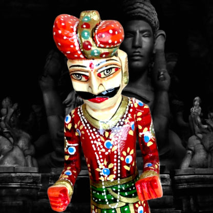 Wooden Hand Painted Rajasthani Gangaur Doll Set